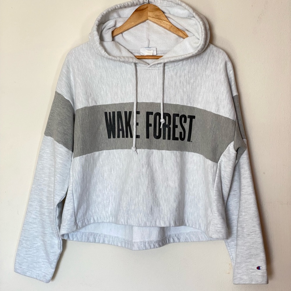 Champion Hoodie Cropped Wake Forest XL